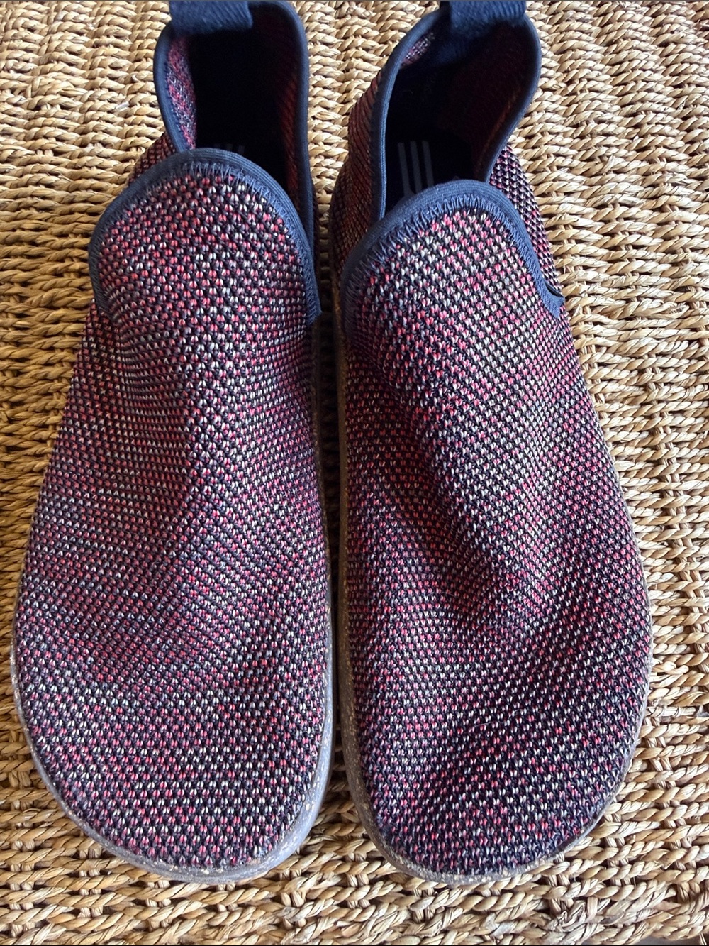 Perfect ASPORTUGUESAS by Fly London City Sneaker Slip On Mesh Shoe Red 10 41 - Picture 2 of 5
